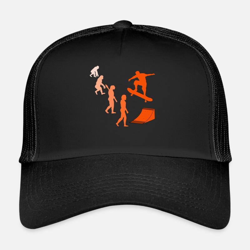 Skating Board Skate Skater Evolution Skateboard Trucker Cap