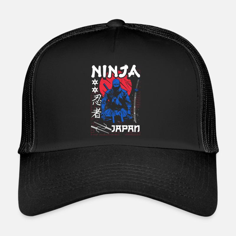 Ninja 5. Geburtstag - Trucker Cap - Schwarz/Schwarz