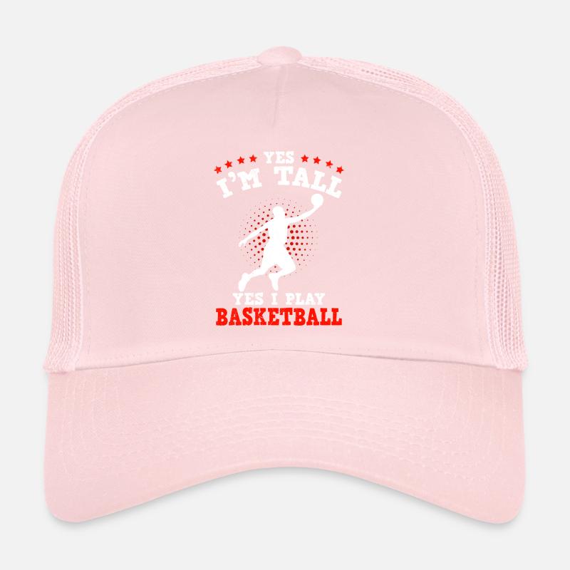 Ja ich bin groß Ja ich spiele Basketball Trucker Cap
