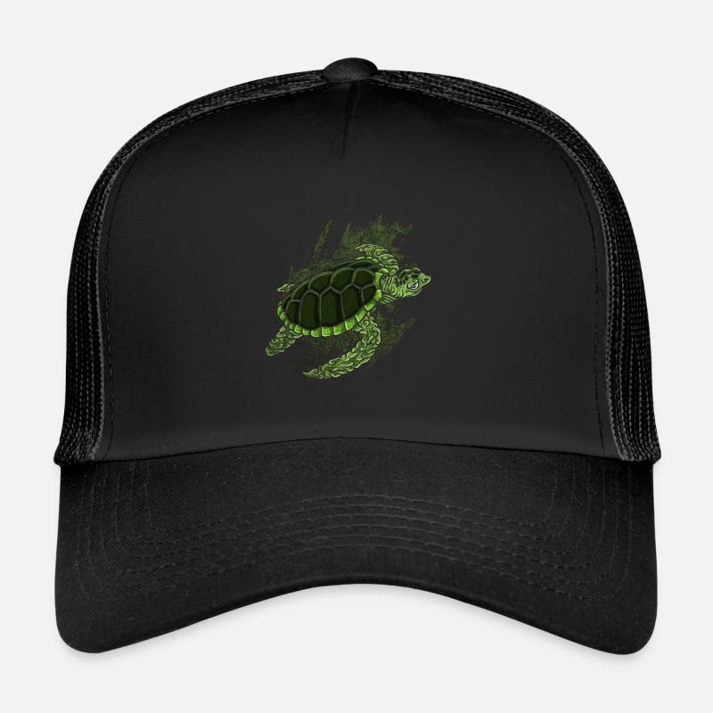Turtle Relaxed Chilling Sea Ocean Beach Trucker Cap