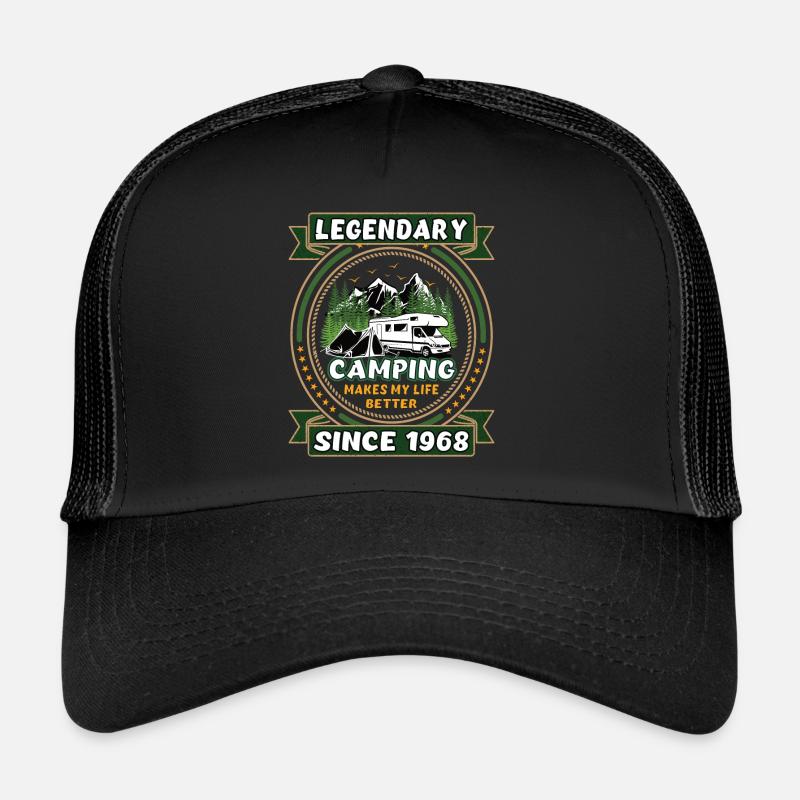 Legendär seit 1968 Camping Geschenk Geburtsjahr Trucker Cap