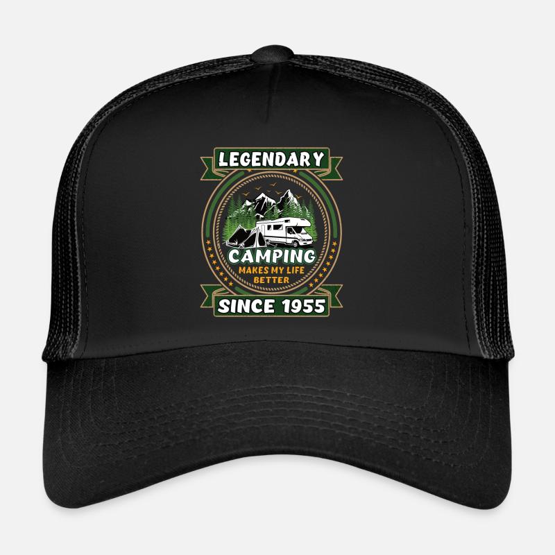 Légendaire depuis 1955 Année de naissance du cadeau de camping Casquette trucker 