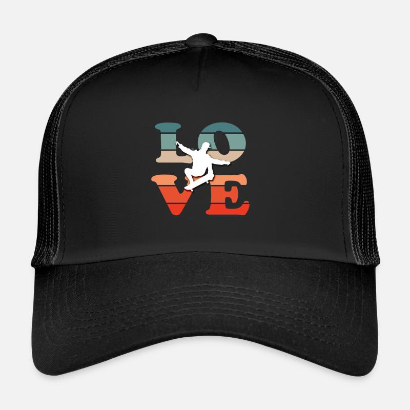 Skateboard Kickflip Cadeau Longboard Sk8er Sk8 Casquette trucker 