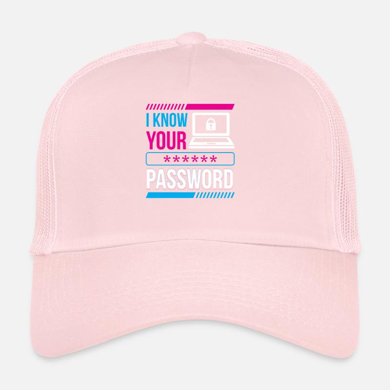 Je connais votre mot de passe Hacker Cybersécurité Hack Casquette trucker 