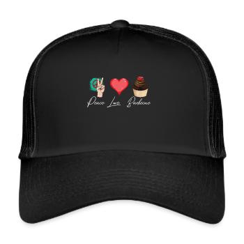 Muffin and muffins sweet pastries - Trucker Cap - black/black - Front