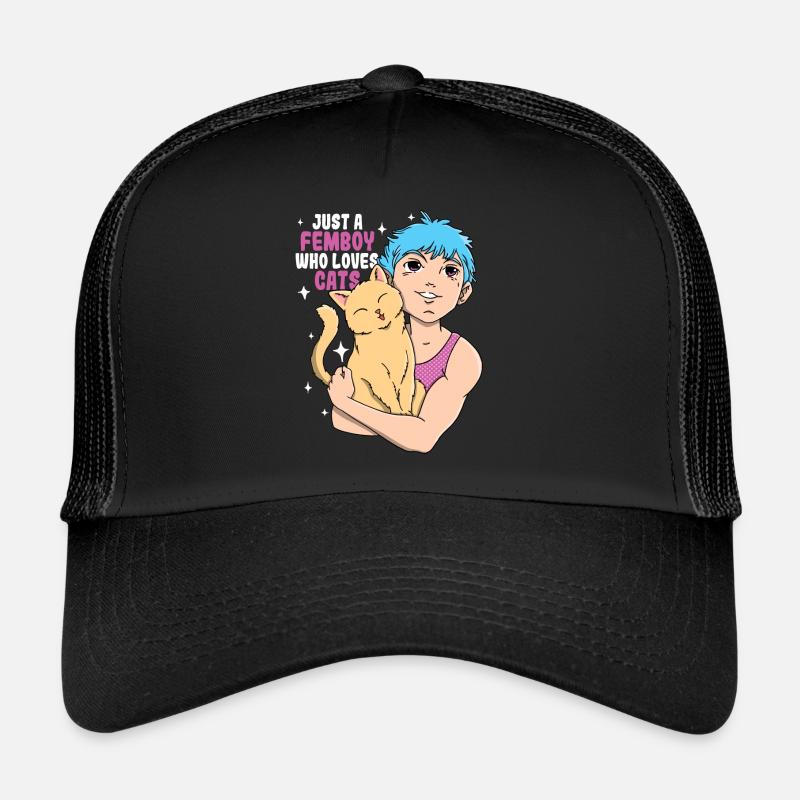 Femboy Gift - Trucker Cap - black/black