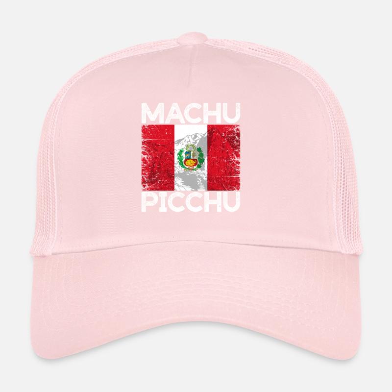 Machu Picchu Pérou Drapeau péruvien Inca Cadeau Casquette trucker 