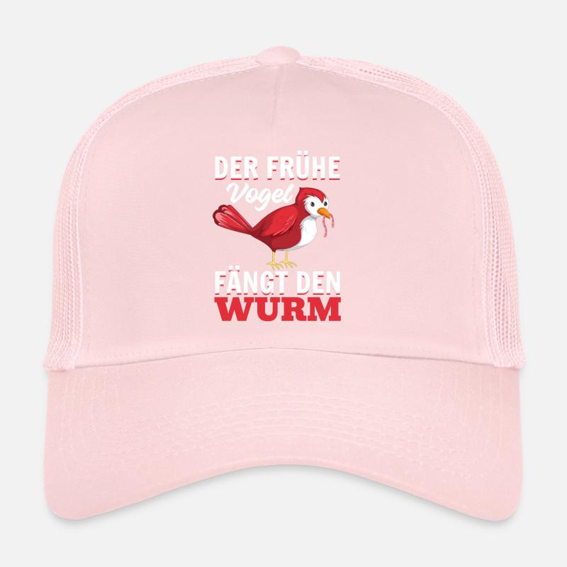 Frühaufsteher - Der Frühe Vogel Fängt Den Wurm Trucker Cap