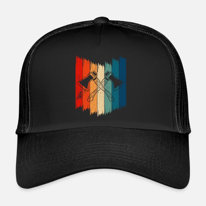 Vintage Axe Throwing Retro Axe Throwing Trucker Cap