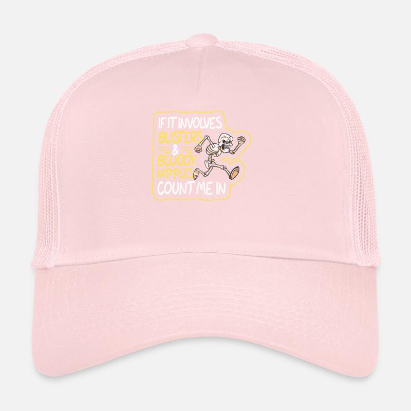 Les ampoules et les mamelons sanglants comptent pour moi dans Funny Runner Casquette trucker 