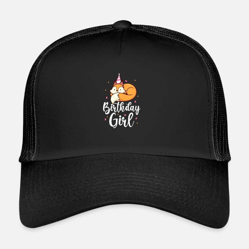 Cadeau de forêt de renards d'anniversaire de fille de renard Casquette trucker 