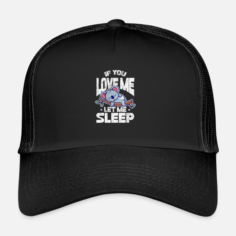 Koala - Trucker Cap - Schwarz/Schwarz