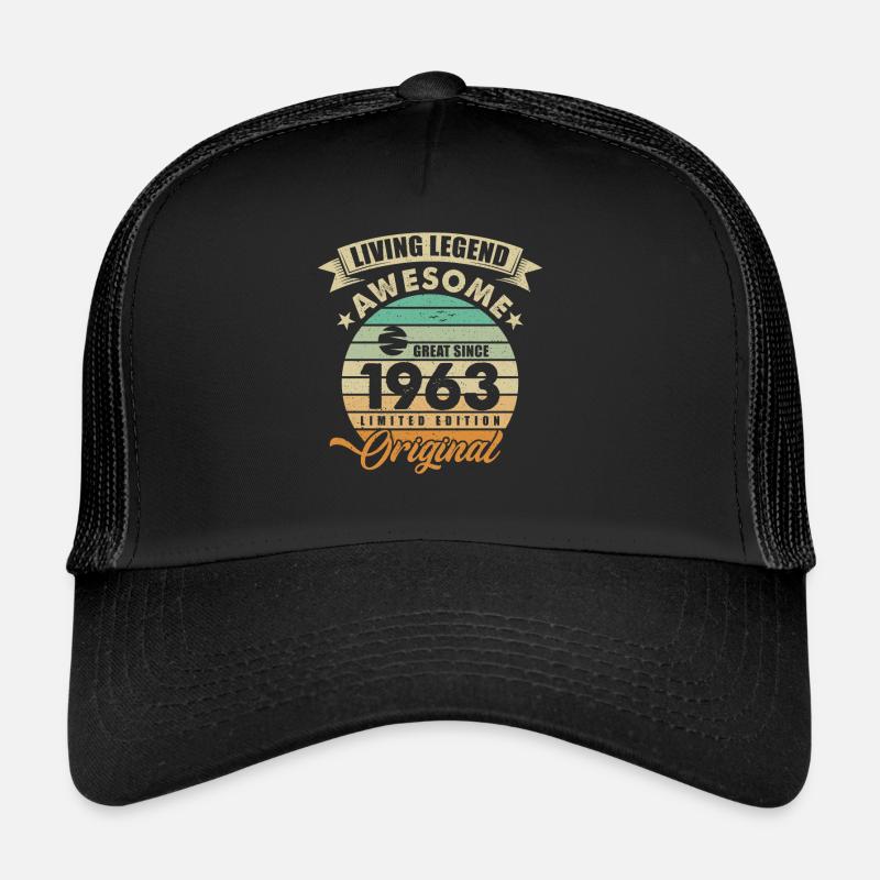 1963 Birthday Retro Orginal Trucker Cap