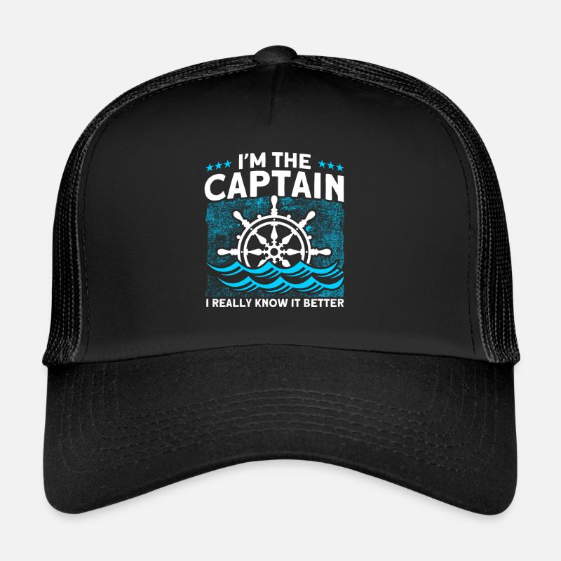 Amateurs de bateau Capitaine de bateau Capitaine Capitaines Casquette trucker 