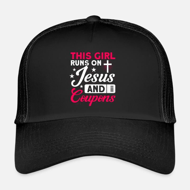 Gutschein Shopper Rabatt Couponer Rabattverkauf - Trucker Cap - Schwarz/Schwarz