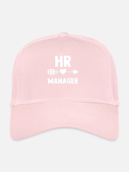 Hr Manager Personaler Personal Human Resources - Trucker Cap - pale pink - Front