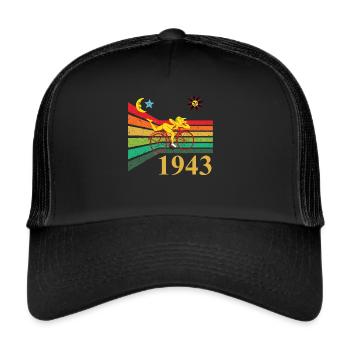 Bicycle Day 1943 Retro Bike Tour Hofmann Zauberwald - Trucker Cap - black/black - Front