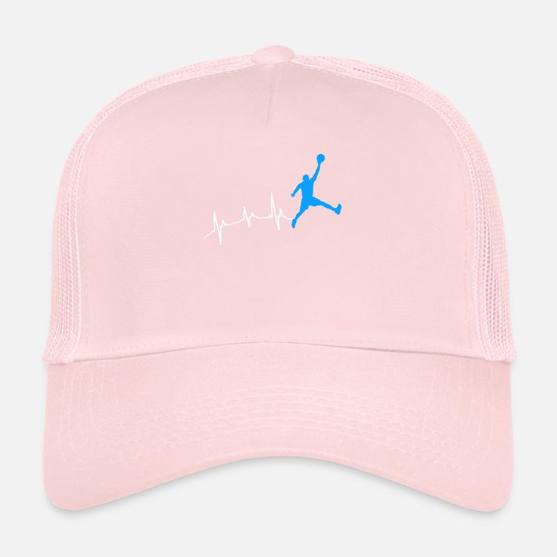Battement de cœur de basket-ball Casquette trucker 