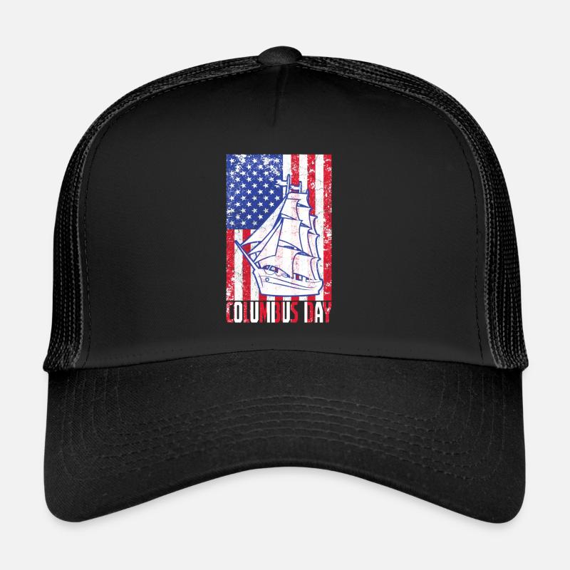 Columbus Day - Trucker Cap - black/black