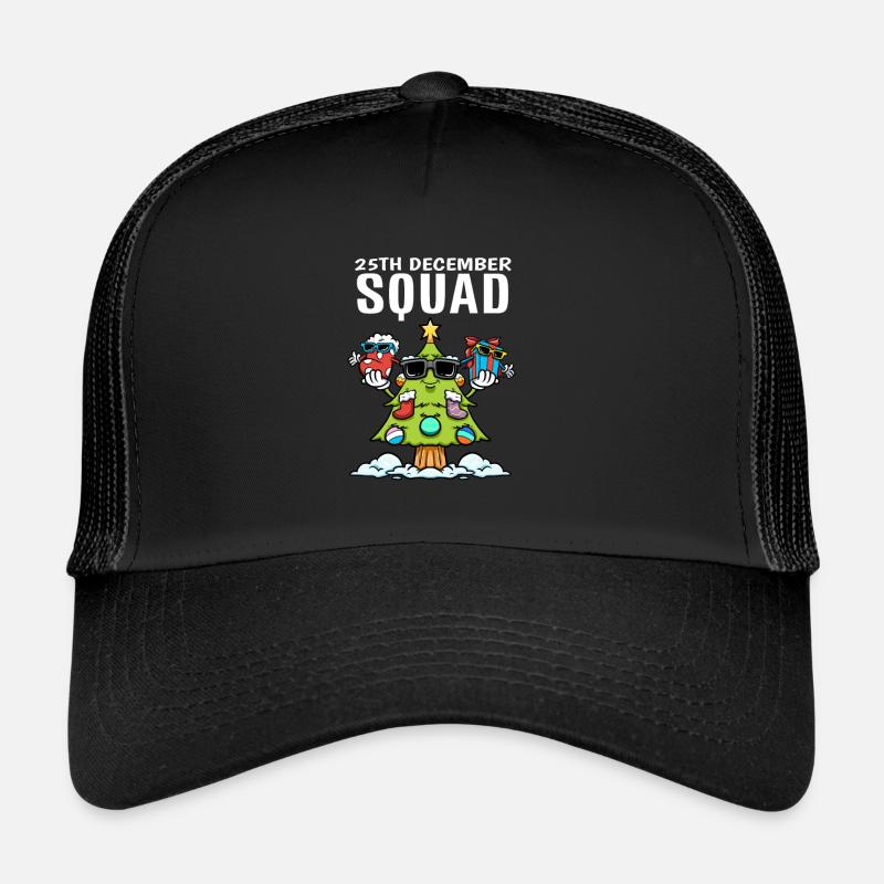 25 décembre Squad Sock Christmas Tree Gift Casquette trucker 