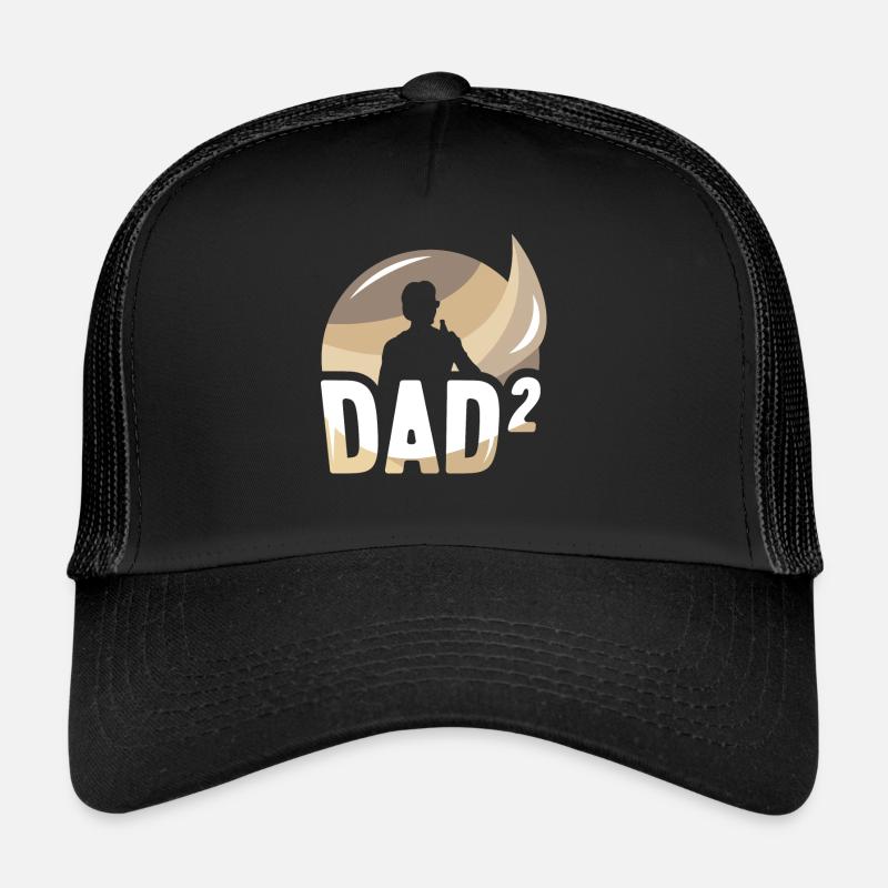 Vater Von Zwei Kindern Papi Vater Tag Papa Trucker Cap