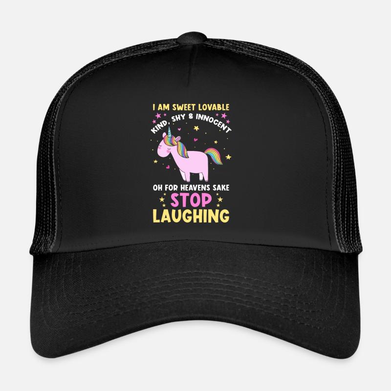 Einhorn Sprüche Lustiges Einhorn Damen Mädchen Trucker Cap