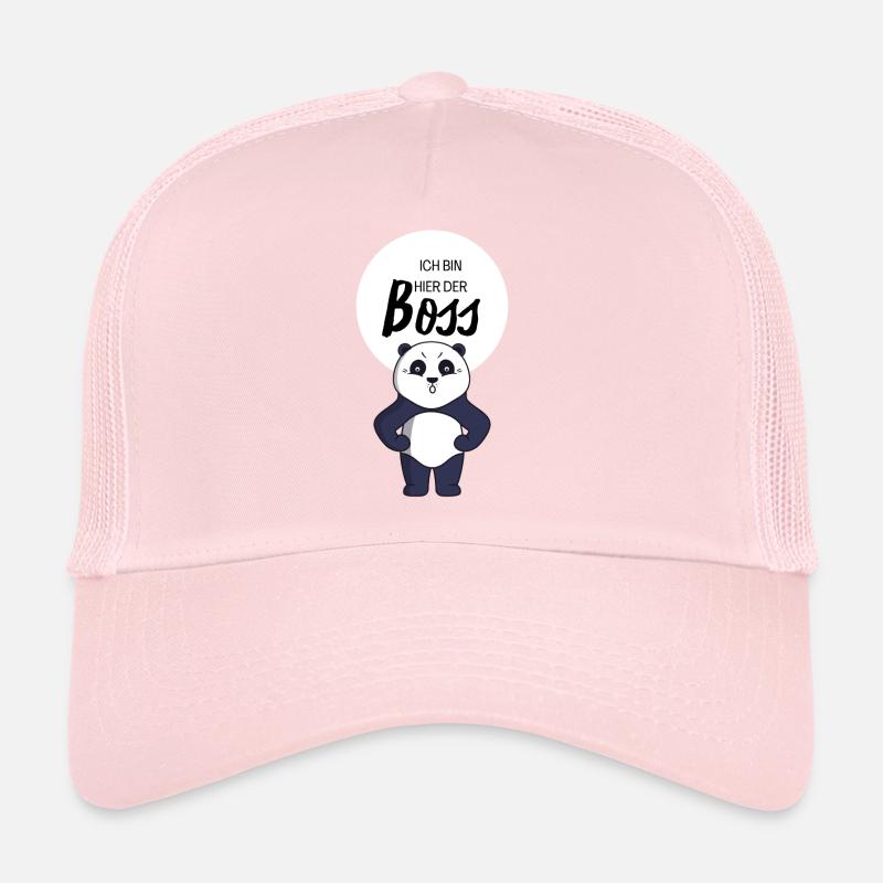 Ich Bin Der Chef Hier Bär Business Panda Lachen Trucker Cap
