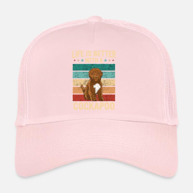 Cockapoo Chien Casquette trucker 