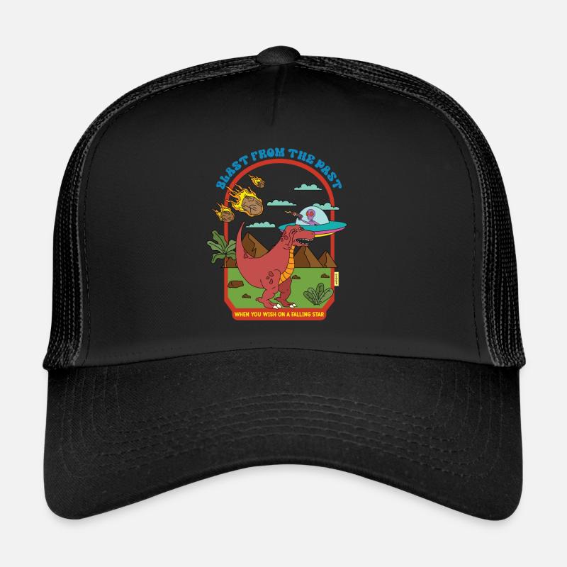 Blast From The Past - Dinosaurs - Funny Alien Trucker Cap