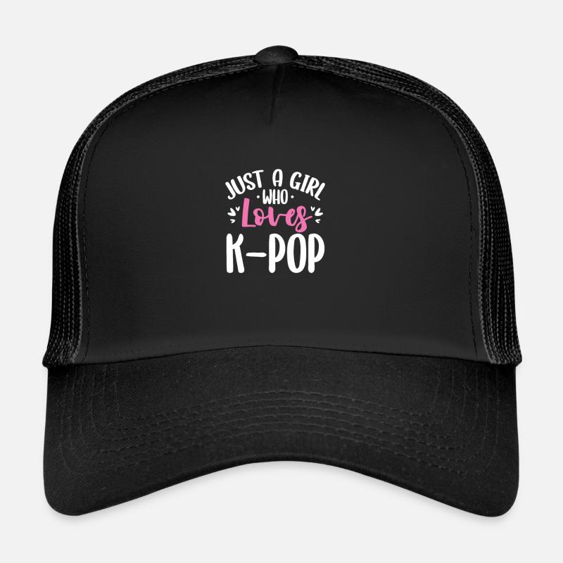 K-Pop - Trucker Cap - Schwarz/Schwarz