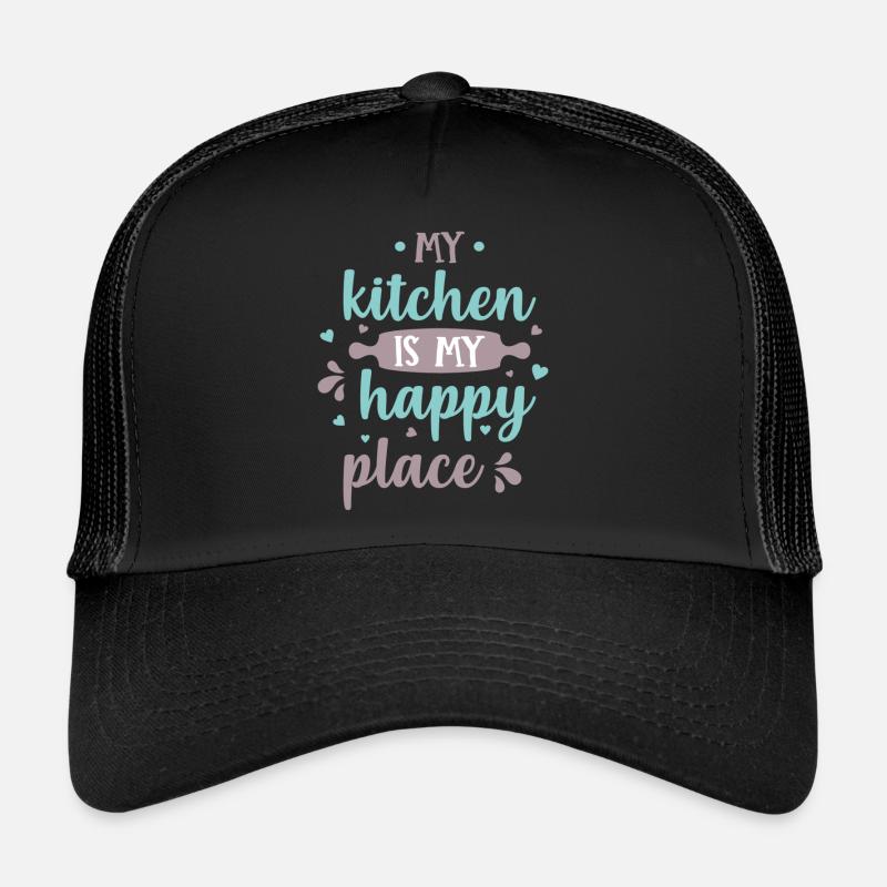 My Kitchen Is My Happy Place Trucker Cap