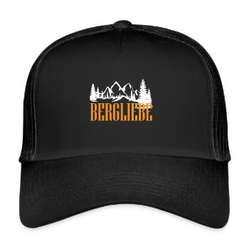 Hiking Alps Mountain Outdoor Nature - Trucker Cap - black/black - Front