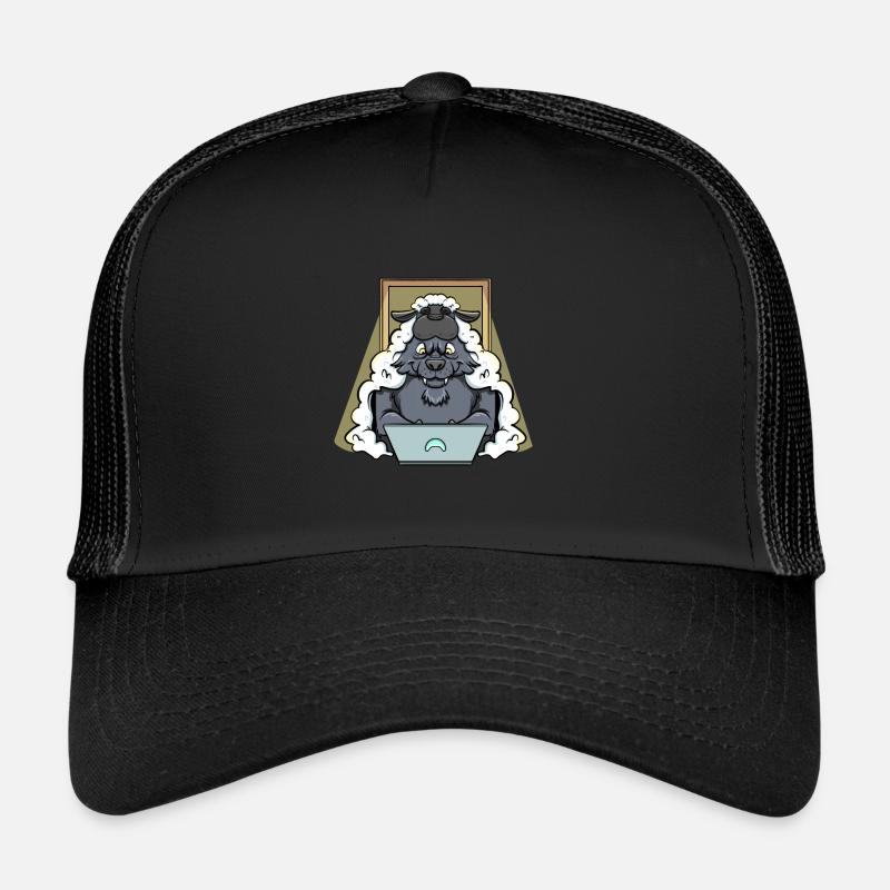 Hacker Wolf im Schafspelz Cybersicherheit Trucker Cap