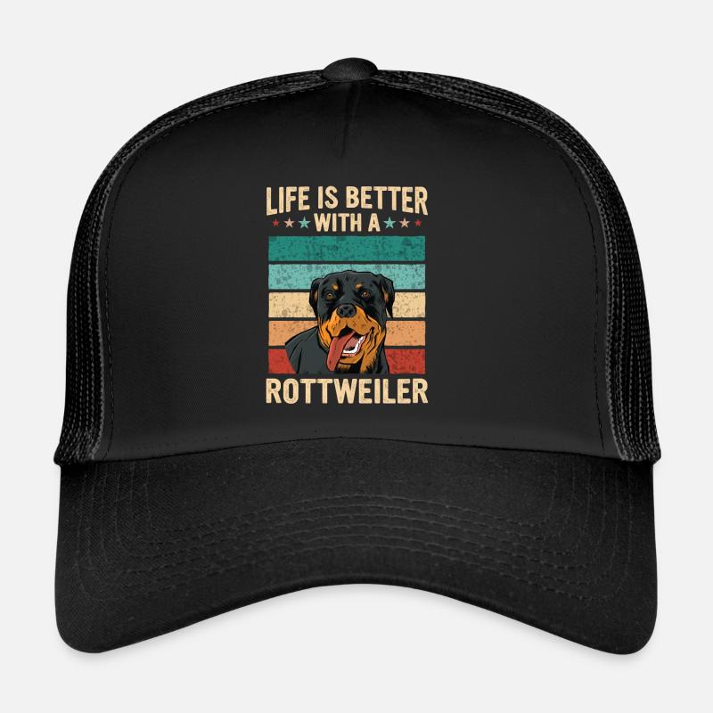 Chien Rottweiler Casquette trucker 