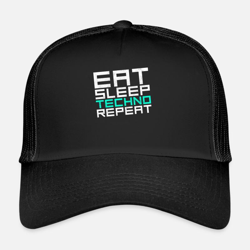 manger du sommeil techno répéter Casquette trucker 
