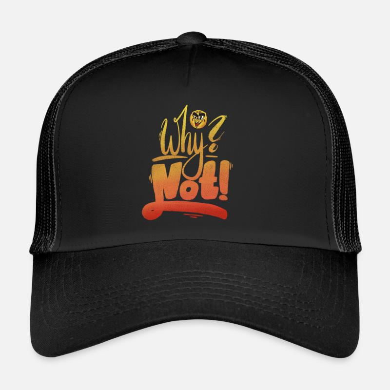 Why Not Exclamation Mark Trucker Cap