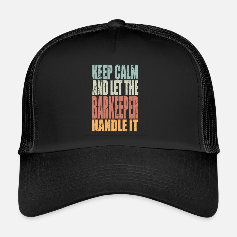 Keep Calm Barkeeper Spruch Barkeeper Geschenk Trucker Cap