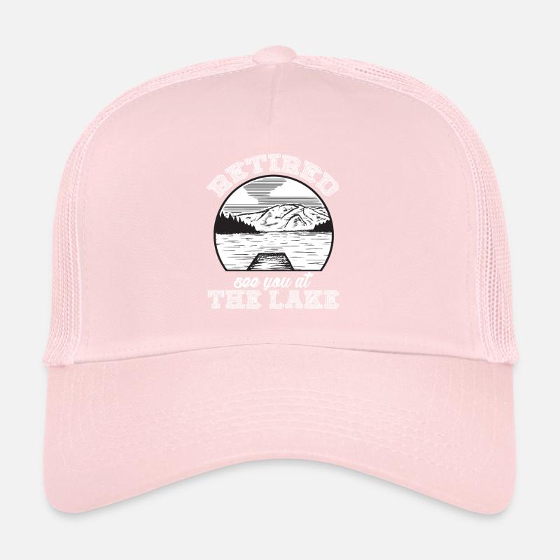 Retirement Lake Relaxation Pension Work Trucker Cap
