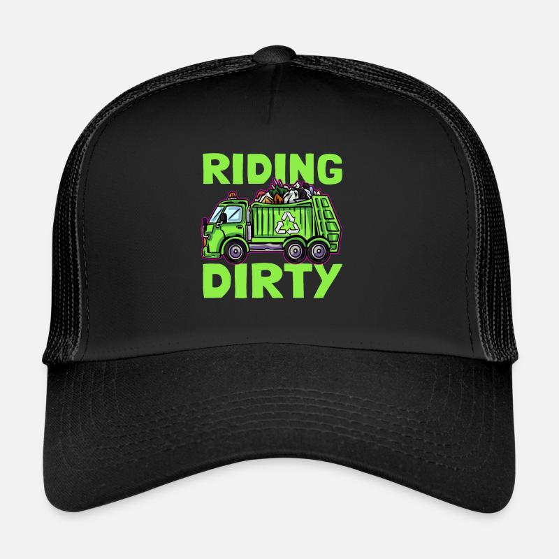 Riding Dirty Müllmann Müllwagen Trucker Cap