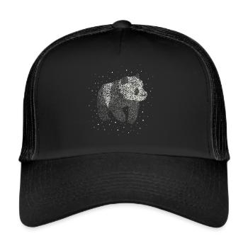 Panda Panda Bear Pandas Panda Bears Zoo Animal Gift - Trucker Cap - black/black - Front
