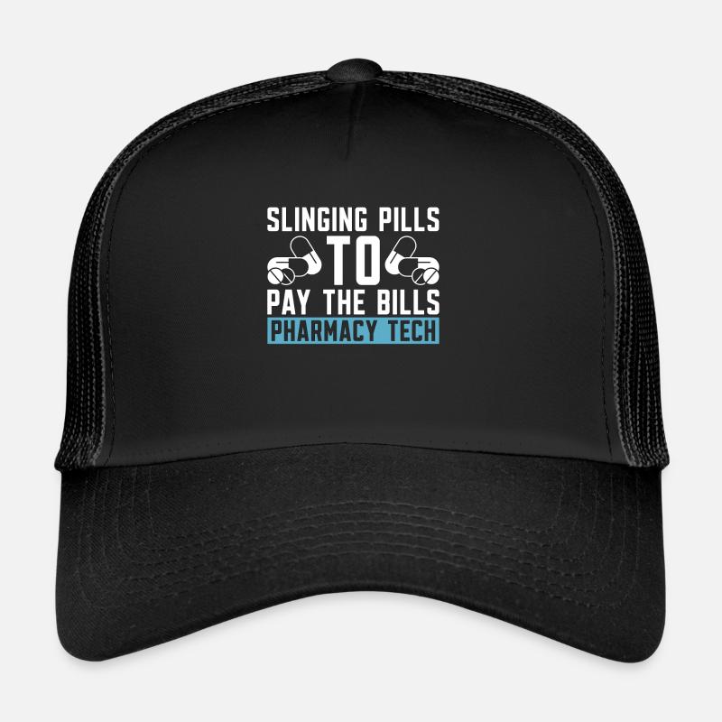 Apothekentechniker Apotheke Techniker Geschenk - Trucker Cap - Schwarz/Schwarz