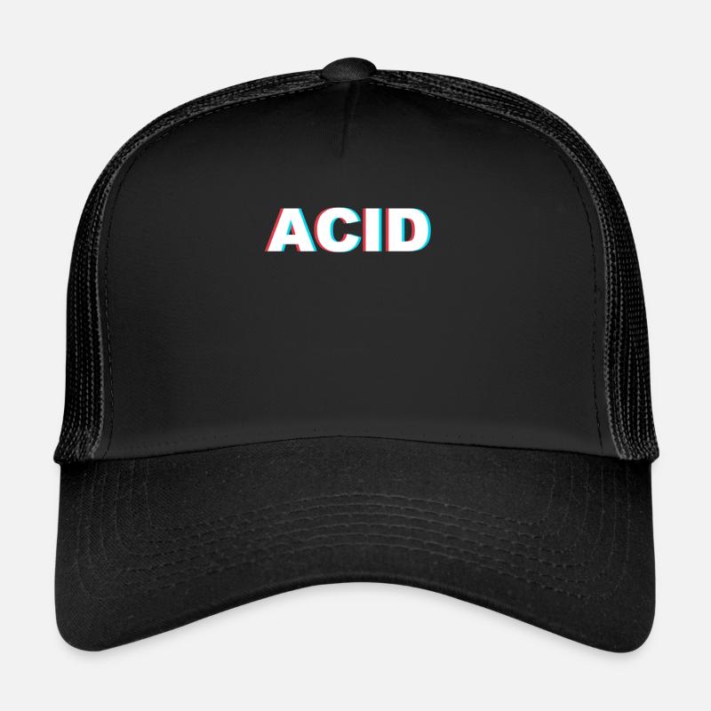 Techno Acide - Casquette trucker - noir/noir
