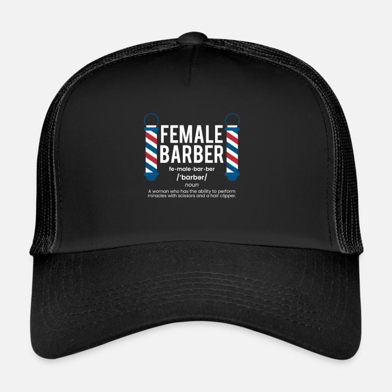 Femme Barbier Définition Cadeau Casquette trucker 