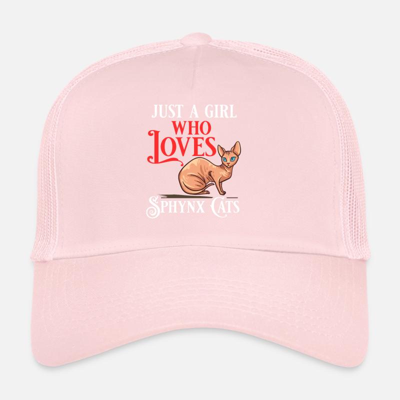 Sphynx Cat Sphinx Hairless Kitten Egypt Trucker Cap