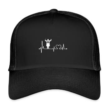 Conductor Herzschlag at the concert and orchestra - Trucker Cap - black/black - Front