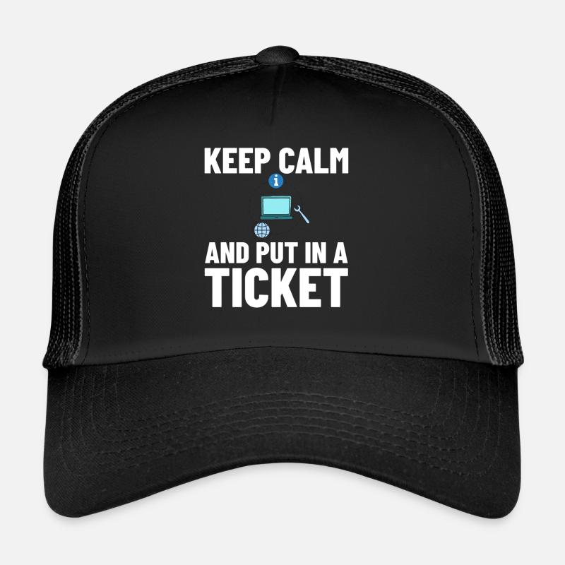 Support technique Assistance technique informatique Helpdesk Casquette trucker 