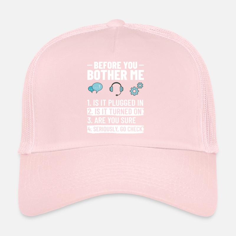 Support technique Assistance technique informatique Helpdesk Casquette trucker 