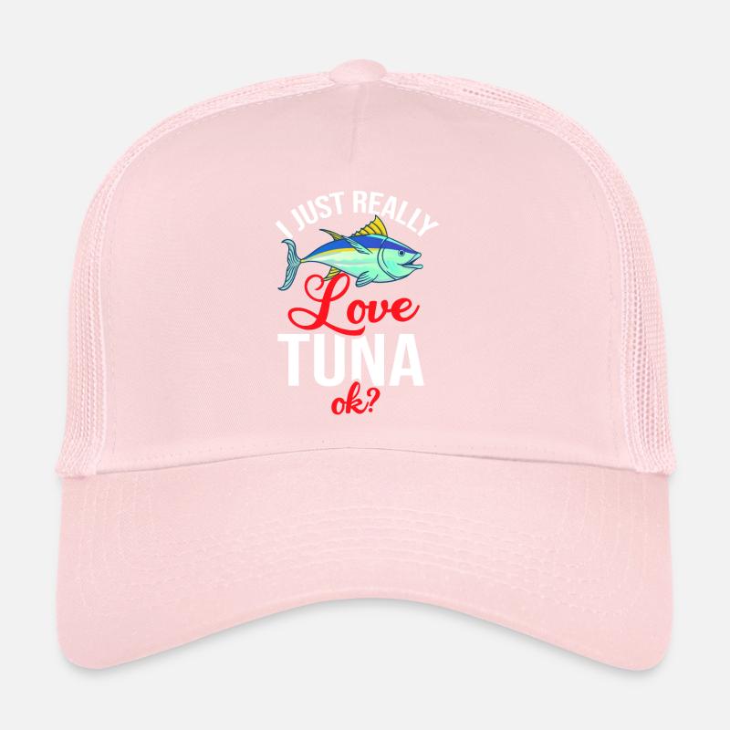 Roter Thunfisch Blauflossenfischer Griechisch Trucker Cap