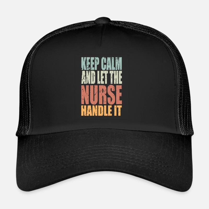 Keep Calm Krankenschwester Spruch Krankenschwester Trucker Cap