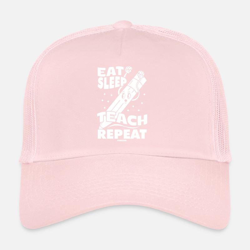 Manger dormir Enseigner Répéter Casquette trucker 